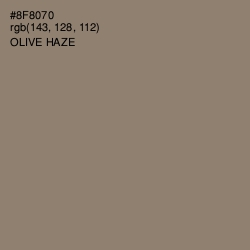 #8F8070 - Olive Haze Color Image